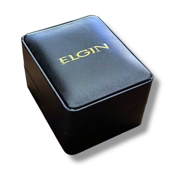 Elgin Mens Chronograph Watch Digital Analog Silver Tone Link Band Quartz Movemen - Picture 4 of 16